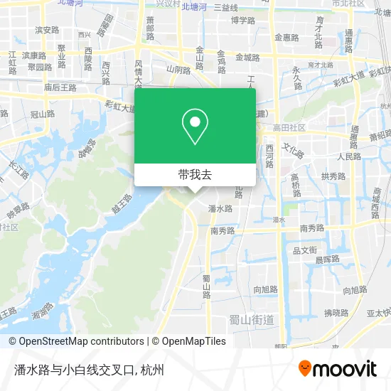 潘水路与小白线交叉口地图