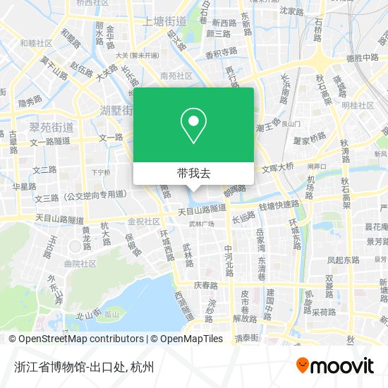 浙江省博物馆-出口处地图