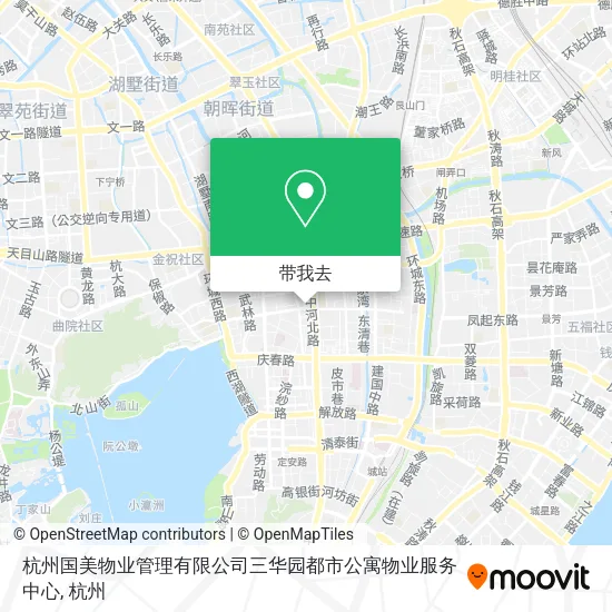 杭州国美物业管理有限公司三华园都市公寓物业服务中心地图
