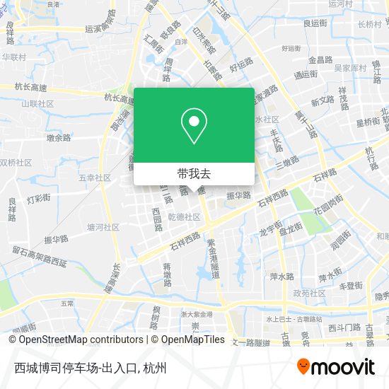 西城博司停车场-出入口地图