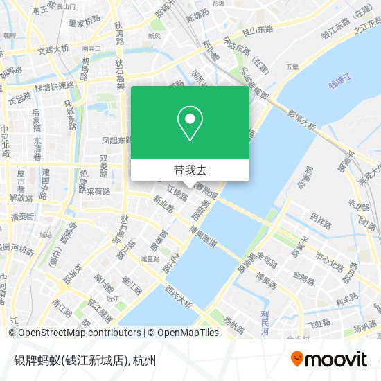 银牌蚂蚁(钱江新城店)地图