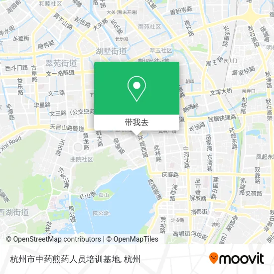 杭州市中药煎药人员培训基地地图