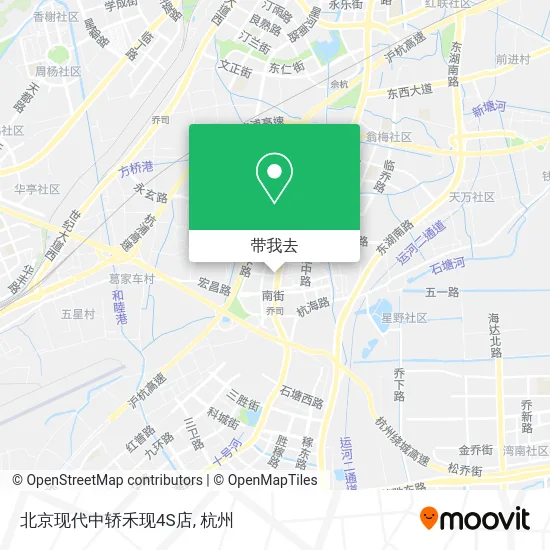 北京现代中轿禾现4S店地图