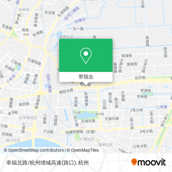 幸福北路/杭州绕城高速(路口)地图