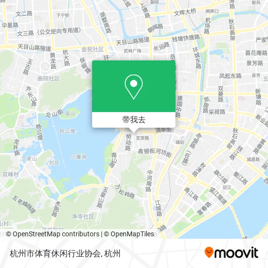 杭州市体育休闲行业协会地图