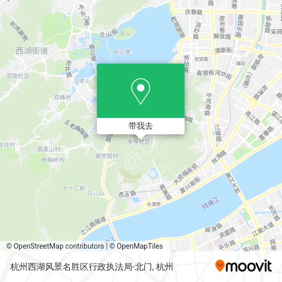 杭州西湖风景名胜区行政执法局-北门地图