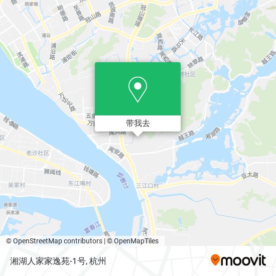 湘湖人家家逸苑-1号地图