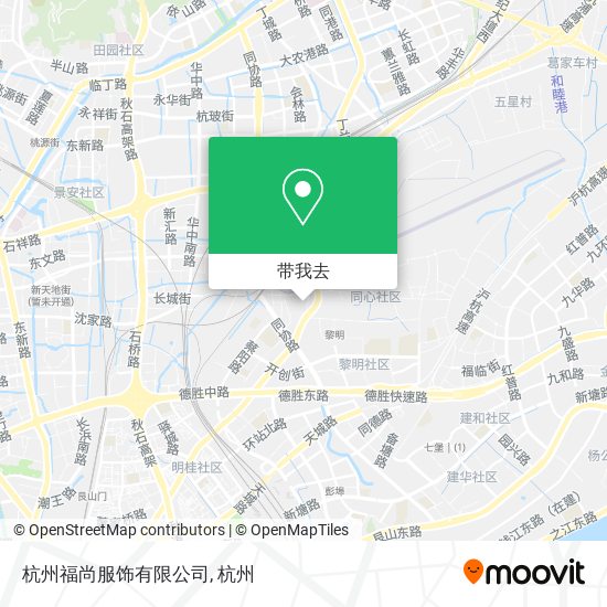 杭州福尚服饰有限公司地图