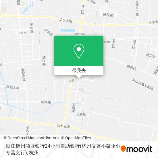 浙江稠州商业银行24小时自助银行(杭州义篷小微企业专营支行)地图