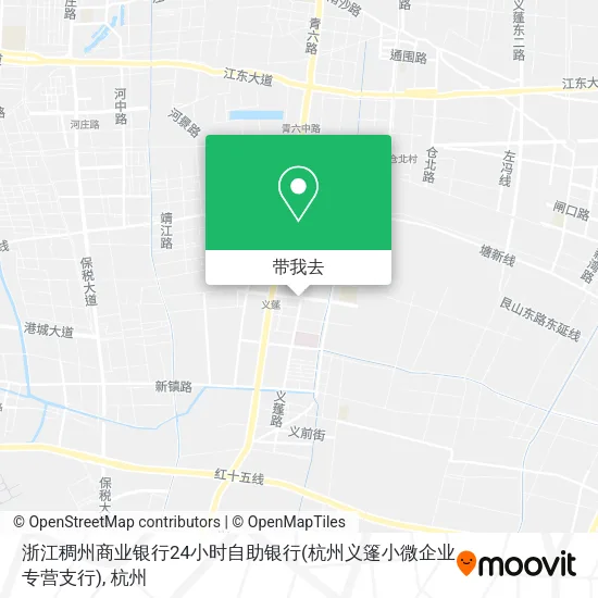 浙江稠州商业银行24小时自助银行(杭州义篷小微企业专营支行)地图
