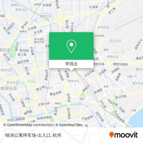锦润公寓停车场-出入口地图