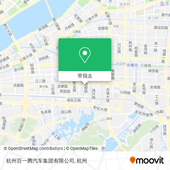 杭州百一腾汽车集团有限公司地图
