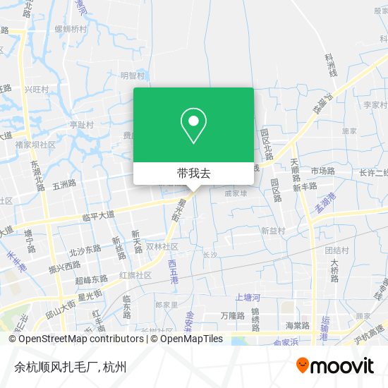 余杭顺风扎毛厂地图