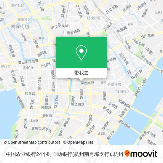 中国农业银行24小时自助银行(杭州南肖埠支行)地图