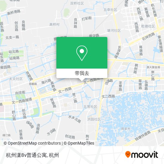 杭州潇8v普通公寓地图