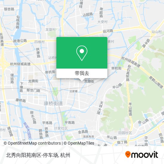 北秀向阳苑南区-停车场地图