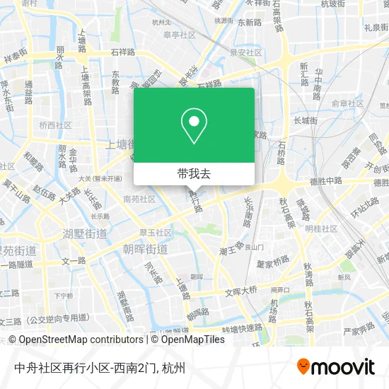 中舟社区再行小区-西南2门地图