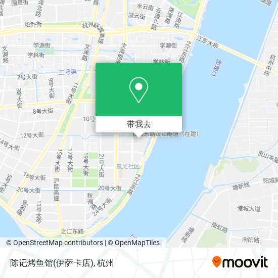 陈记烤鱼馆(伊萨卡店)地图