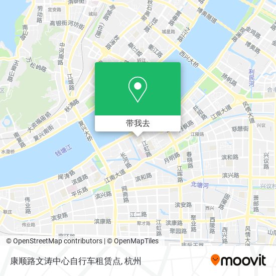 康顺路文涛中心自行车租赁点地图
