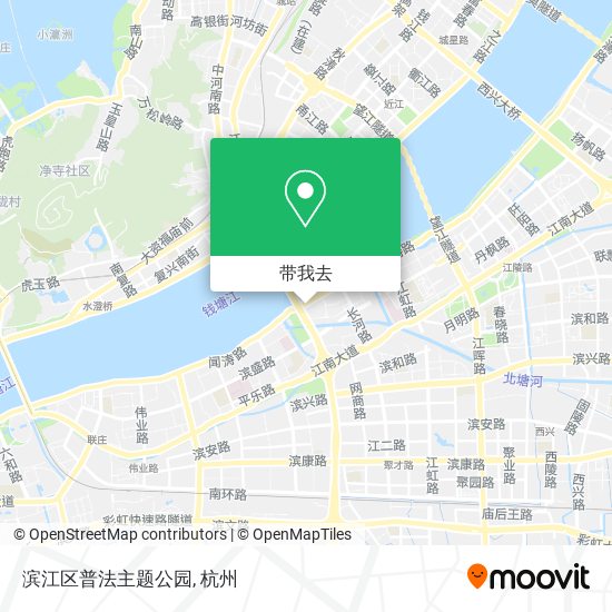 滨江区普法主题公园地图