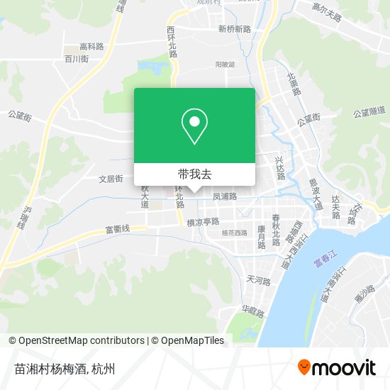 苗湘村杨梅酒地图