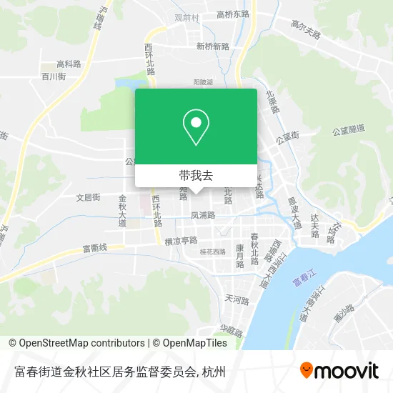 富春街道金秋社区居务监督委员会地图