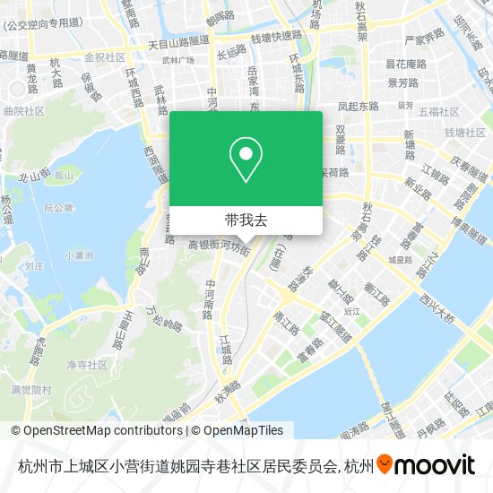 杭州市上城区小营街道姚园寺巷社区居民委员会地图