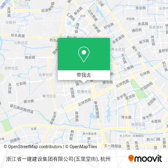 浙江省一建建设集团有限公司(五里堂街)地图