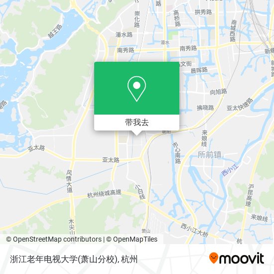 浙江老年电视大学(萧山分校)地图
