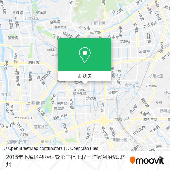2015年下城区截污纳管第二批工程一陆家河沿线地图