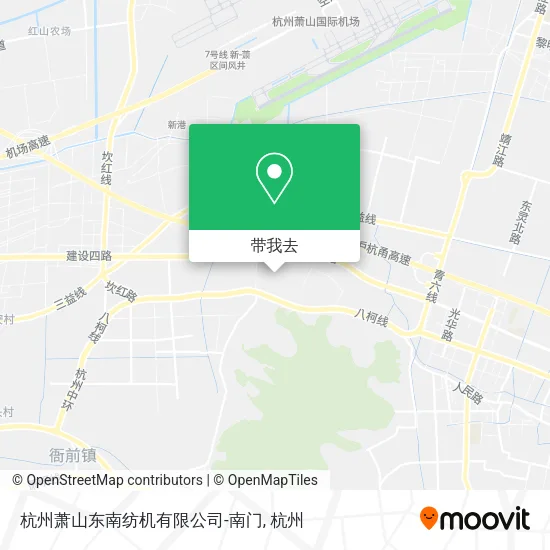 杭州萧山东南纺机有限公司-南门地图