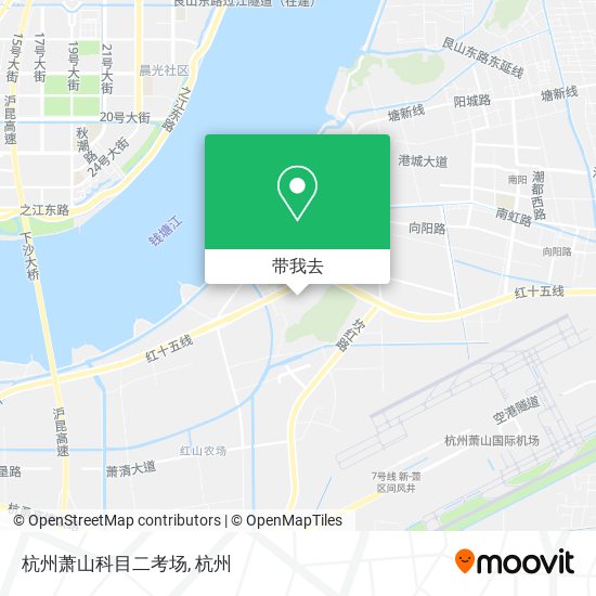 杭州萧山科目二考场地图