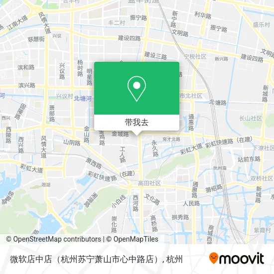 微软店中店（杭州苏宁萧山市心中路店）地图