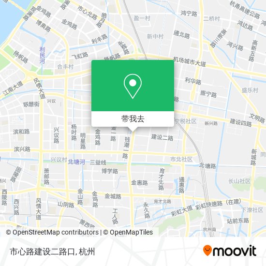 市心路建设二路口地图