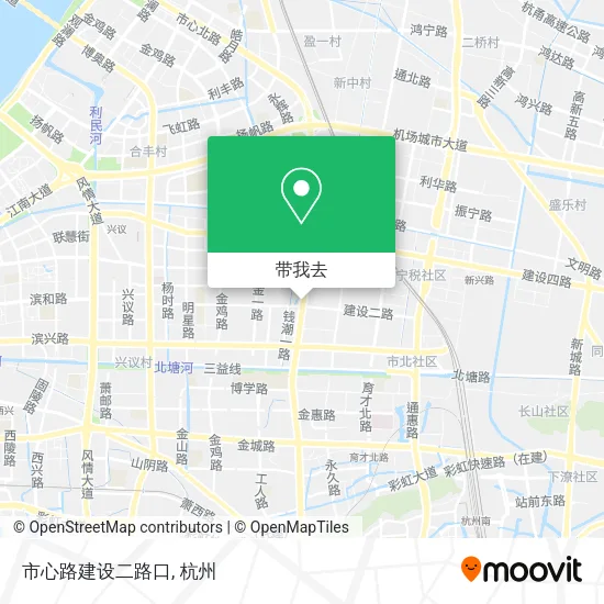市心路建设二路口地图