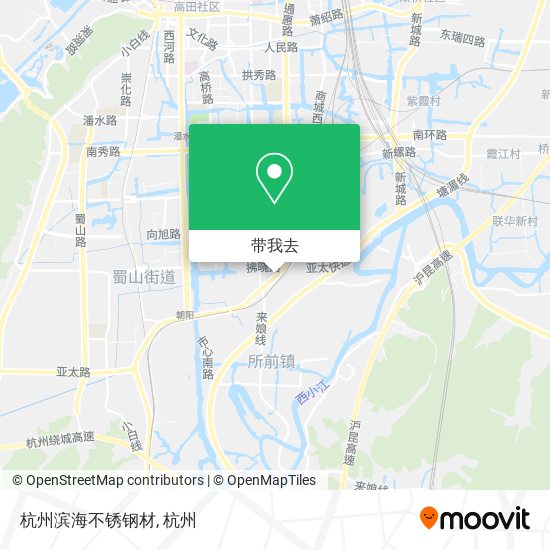 杭州滨海不锈钢材地图