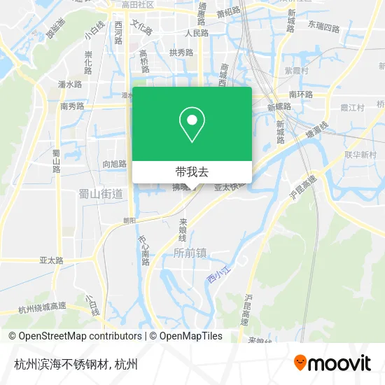 杭州滨海不锈钢材地图
