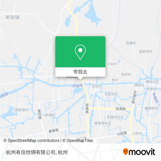 杭州有信丝绸有限公司地图