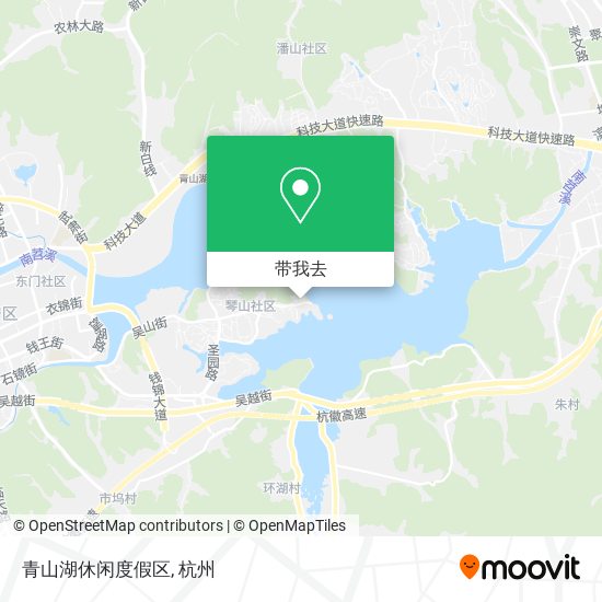 青山湖休闲度假区地图