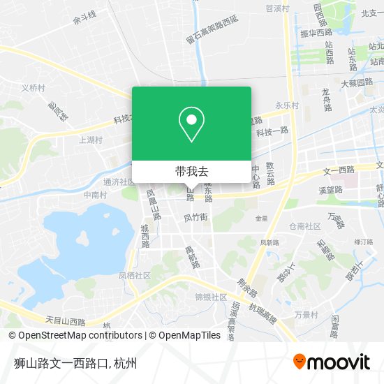 狮山路文一西路口地图