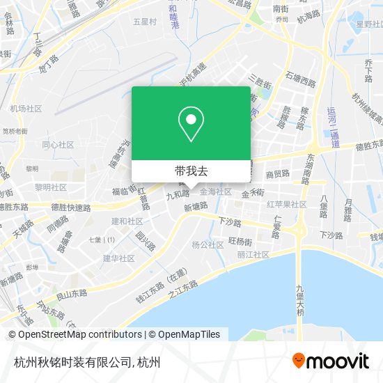 杭州秋铭时装有限公司地图