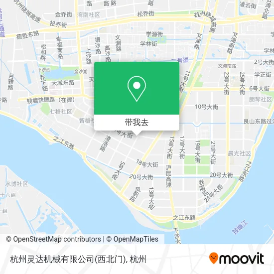 杭州灵达机械有限公司(西北门)地图