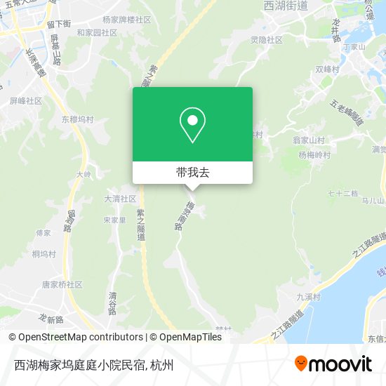 西湖梅家坞庭庭小院民宿地图