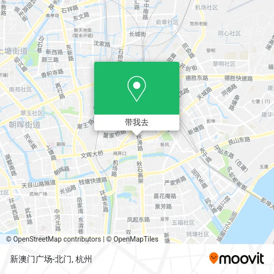 新澳门广场-北门地图