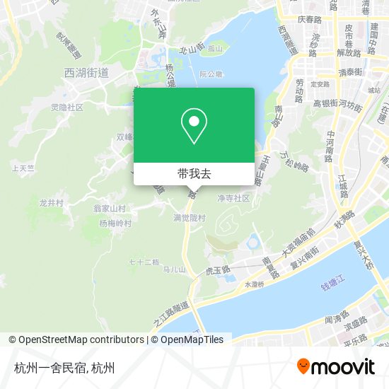 杭州一舍民宿地图