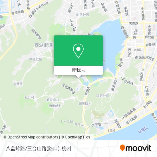 八盘岭路/三台山路(路口)地图