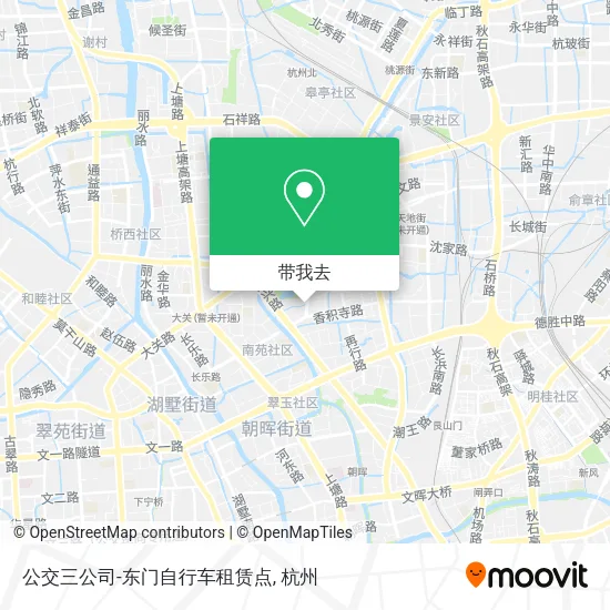 公交三公司-东门自行车租赁点地图