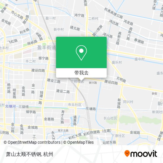 萧山太顺不锈钢地图