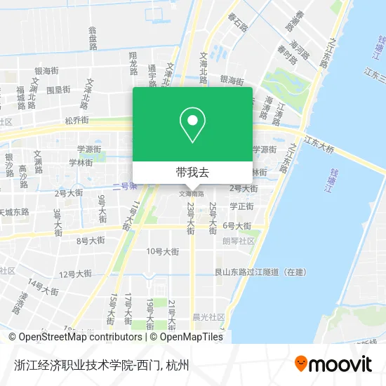 浙江经济职业技术学院-西门地图