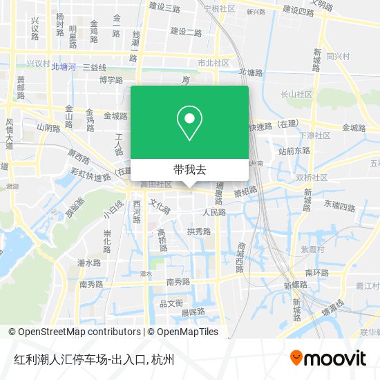 红利潮人汇停车场-出入口地图